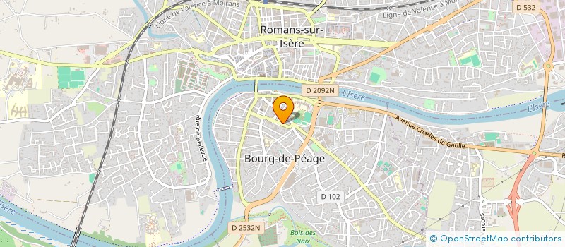 localisation de l'entreprise LE SAGITTAIRE  BOURG-DE-PEAGE