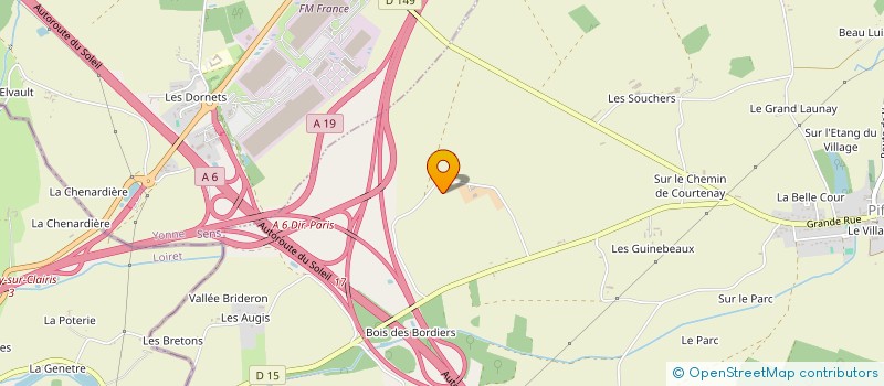 localisation de l'entreprise LE SAGITTAIRE  PIFFONDS