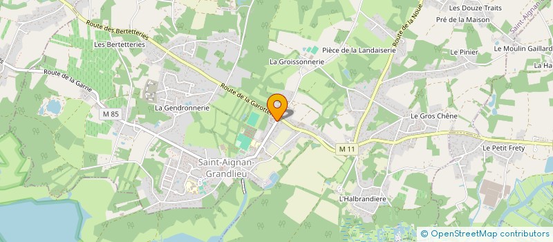localisation de l'entreprise LE SAINT-AIGNAN à SAINT-AIGNAN-GRANDLIEU