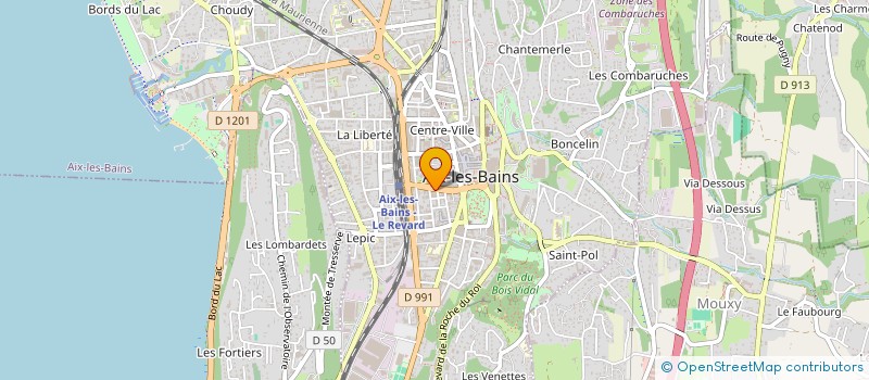 localisation de l'entreprise LE SAINT ALBAN ILOT C  AIX-LES-BAINS