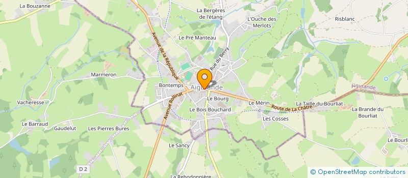 localisation de l'entreprise LE SAINT ANTOINE à AIGURANDE