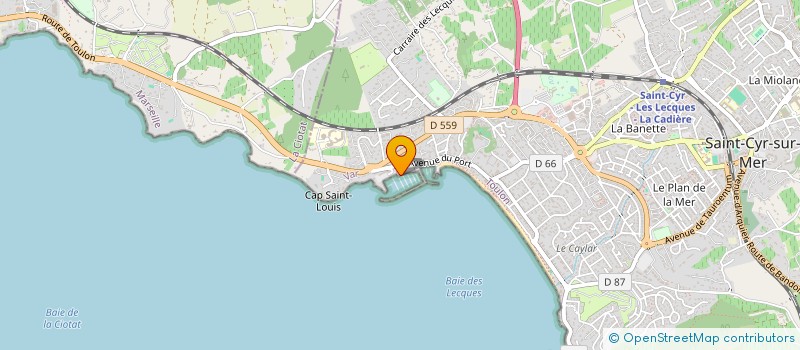 localisation de l'entreprise LE SAINT AUGUSTIN à SAINT-CYR-SUR-MER