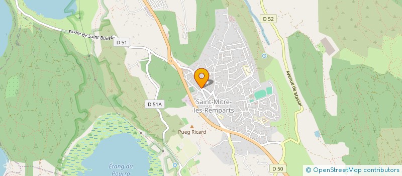 localisation de l'entreprise LE SAINT BLAISE  SAINT-MITRE-LES-REMPARTS