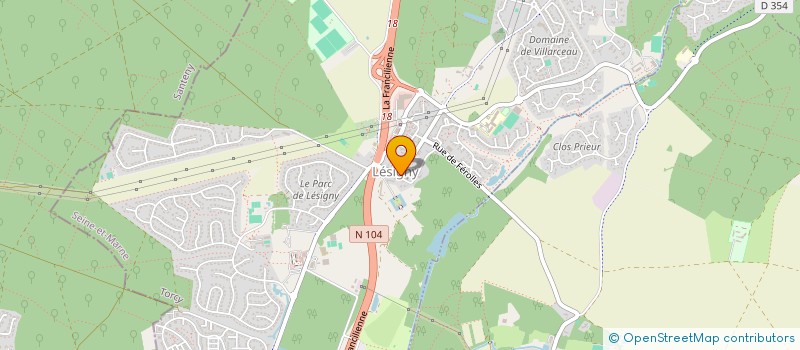 localisation de l'entreprise LE SAINT-CHINIAN  LESIGNY