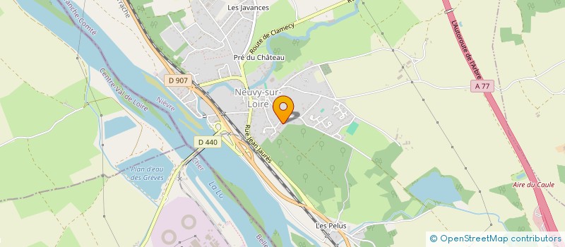 localisation de l'entreprise LE SAINT CHRISTOPHE à NEUVY-SUR-LOIRE