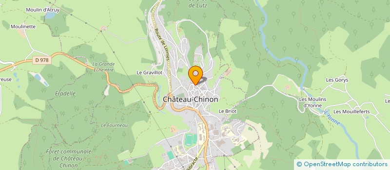 localisation de l'entreprise LE SAINT-CHRISTOPHE à CHATEAU-CHINON (VILLE)