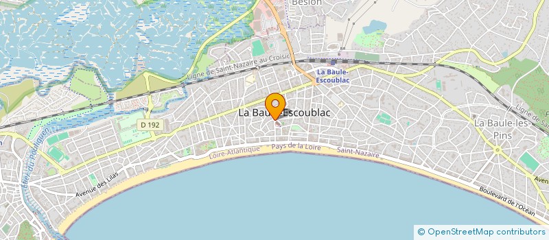 localisation de l'entreprise LE SAINT-CHRISTOPHE - LA BAULE à LA BAULE-ESCOUBLAC