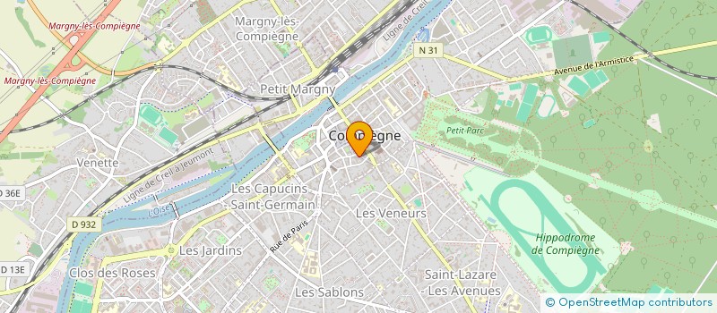 localisation de l'entreprise LE SAINT CLAIR  COMPIEGNE