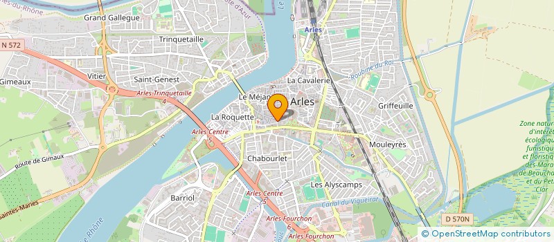 localisation de l'entreprise LE SAINT CLAIR à ARLES
