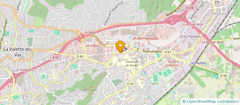 localisation de l'entreprise LE SAINT CLAIR RESIDENCE  LA VALETTE-DU-VAR