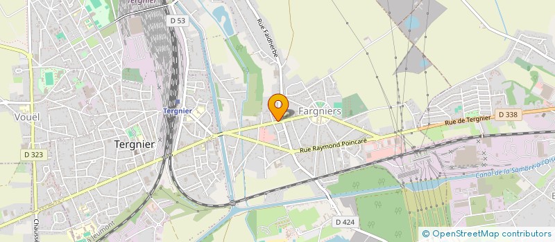 localisation de l'entreprise LE SAINT CLOUD  TERGNIER