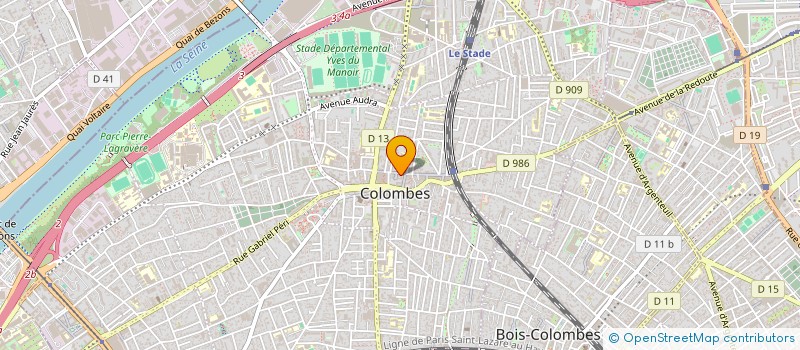 localisation de l'entreprise LE SAINT CONFESSEUR à COLOMBES