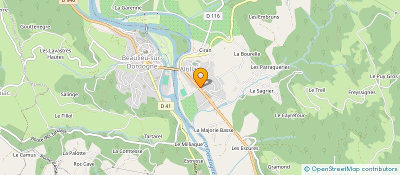 localisation de l'entreprise LE SAINT ESTEPHE  ALTILLAC