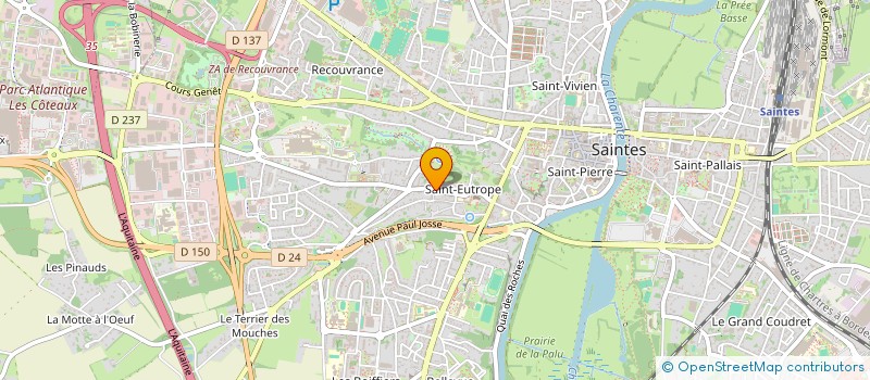 localisation de l'entreprise LE SAINT EUTROPE  SAINTES