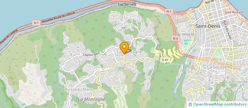 localisation de l'entreprise LE SAINT-FERREOL SARL à SAINT-DENIS