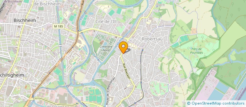 localisation de l'entreprise LE SAINT FIACRE à STRASBOURG