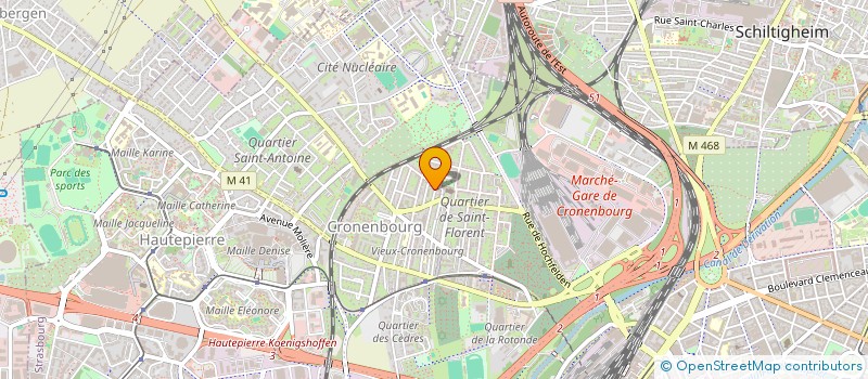 localisation de l'entreprise LE SAINT FLORENT  STRASBOURG