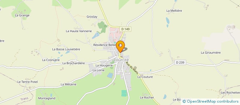 localisation de l'entreprise LE SAINT GEORGES  VILLAINES LA JUHEL