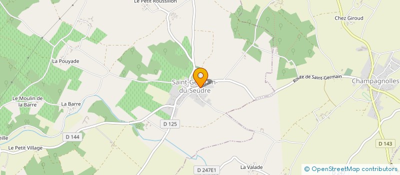 localisation de l'entreprise LE SAINT GERMAIN à SAINT-GERMAIN-DU-SEUDRE