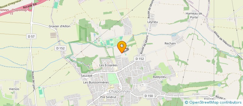 localisation de l'entreprise LE SAINT-HONORE  CHAPONNAY