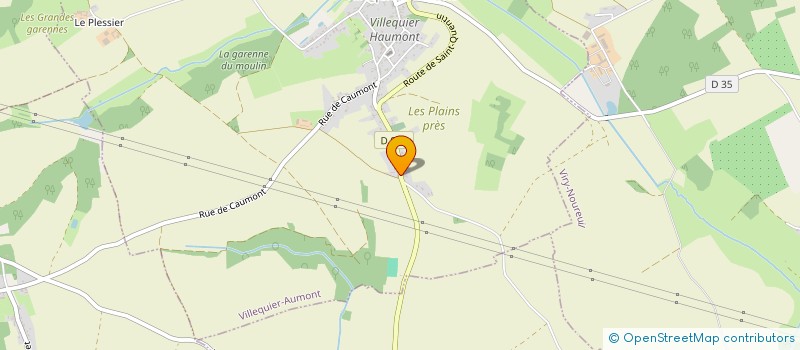 localisation de l'entreprise LE SAINT HUBERT à CHAUNY