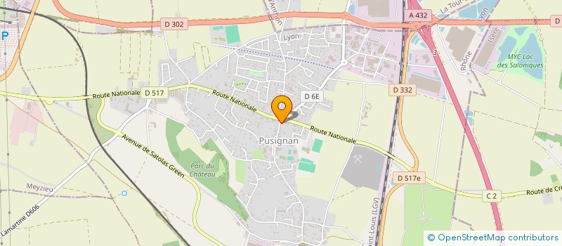 localisation de l'entreprise LE SAINT HUBERT  PUSIGNAN