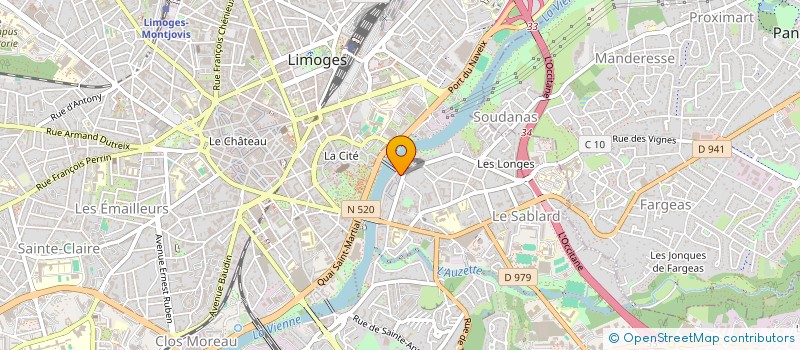 localisation de l'entreprise LE SAINT JACQUES à LIMOGES