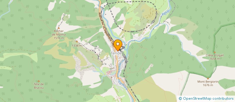 localisation de l'entreprise LE SAINT-JEAMES à TENDE