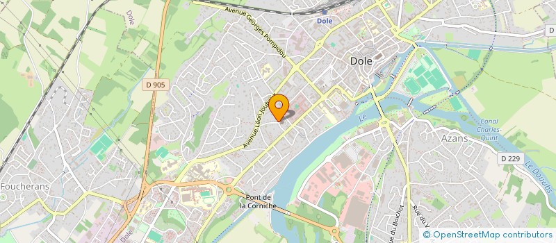 localisation de l'entreprise LE SAINT JEAN à DOLE