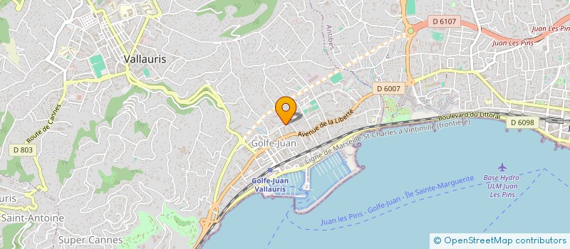 localisation de l'entreprise LE SAINT-JEAN DENTAIRE à VALLAURIS