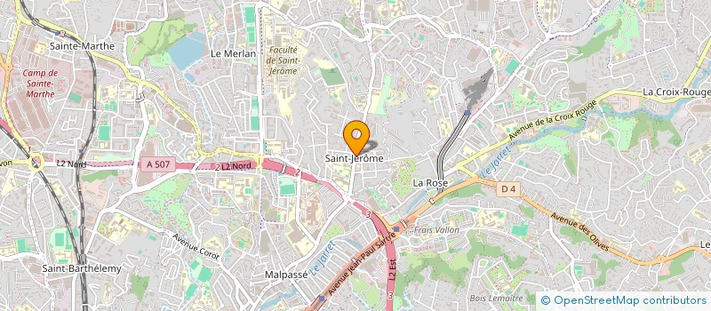 localisation de l'entreprise LE SAINT JEROME à MARSEILLE