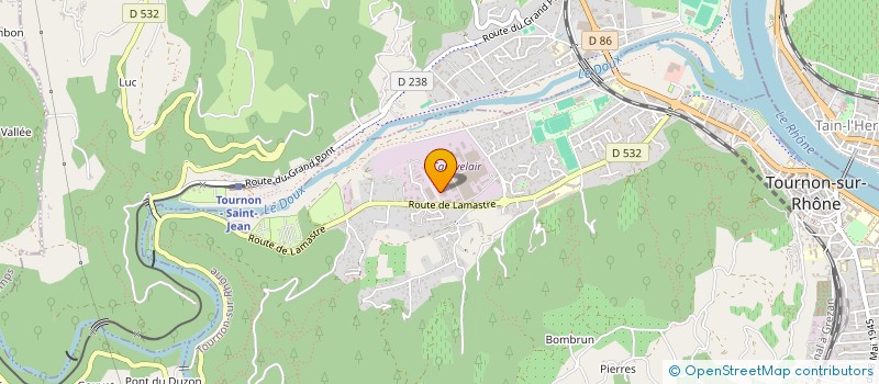 localisation de l'entreprise LE SAINT JUST à TOURNON-SUR-RHONE
