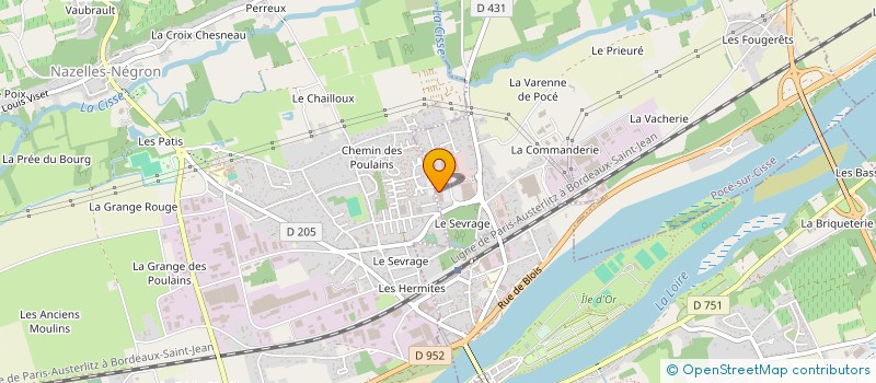 localisation de l'entreprise LE SAINT LOUIS  POCE-SUR-CISSE