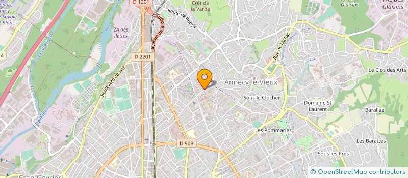 localisation de l'entreprise LE SAINT-LOUIS à ANNECY
