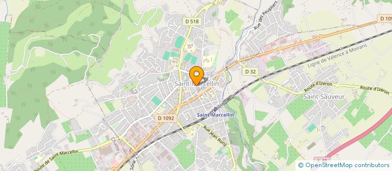 localisation de l'entreprise LE SAINT LOUIS IMMEUBLE  SAINT-MARCELLIN