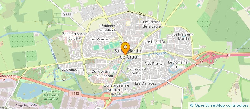 localisation de l'entreprise LE SAINT M à SAINT-MARTIN-DE-CRAU