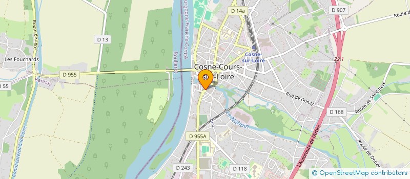 localisation de l'entreprise LE SAINT MATTHIEU à COSNE-COURS-SUR-LOIRE