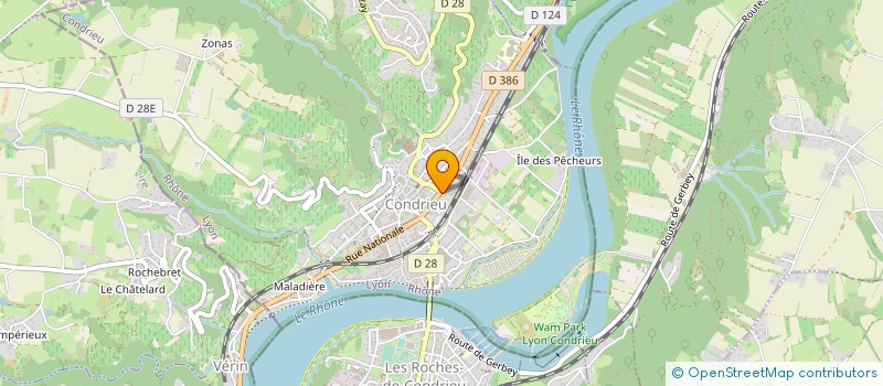 localisation de l'entreprise LE SAINT MICHAT  CONDRIEU