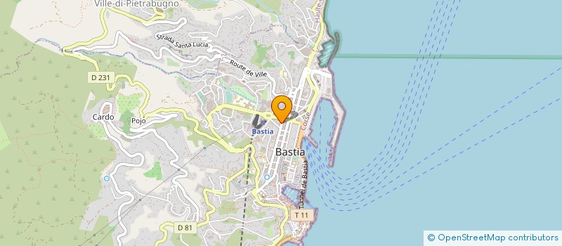 localisation de l'entreprise LE SAINT MICHEL à BASTIA