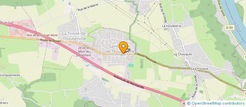 localisation de l'entreprise LE SAINT OUEN 27  SAINT-OUEN-DE-THOUBERVILLE
