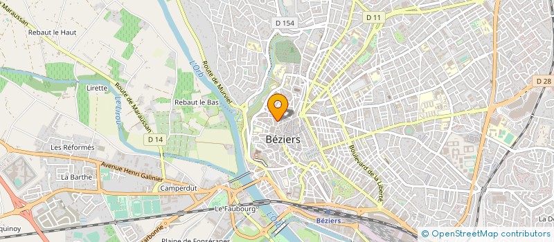 localisation de l'entreprise LE SAINT PATRICK à BEZIERS