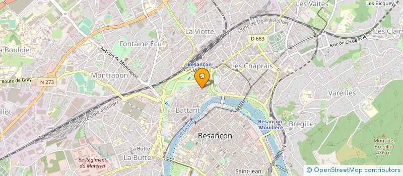 localisation de l'entreprise LE SAINT PIERRE à BESANCON