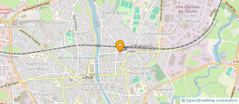 localisation de l'entreprise LE SAINT PIERRE à LAVAL
