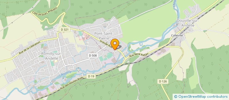 localisation de l'entreprise LE SAINT PIERRE  PONT-SAINT-PIERRE