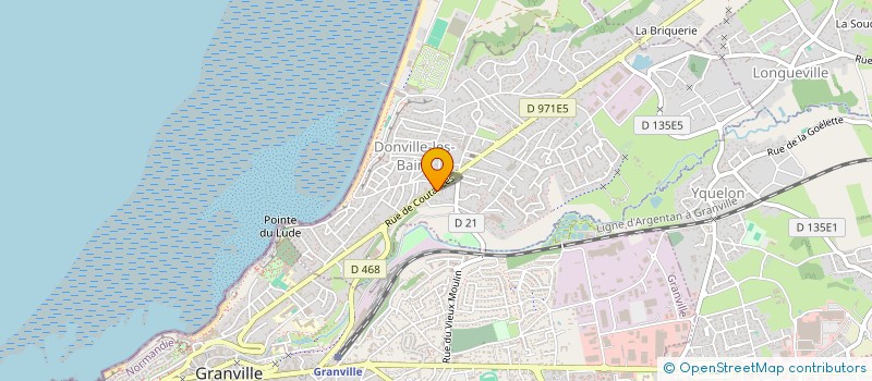 localisation de l'entreprise LE SAINT PIERRE  DONVILLE-LES-BAINS
