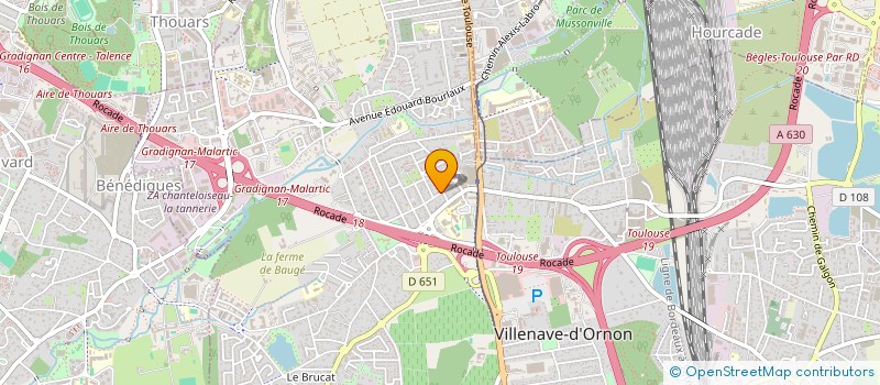 localisation de l'entreprise LE SAINT PROJET SARL  VILLENAVE-D'ORNON