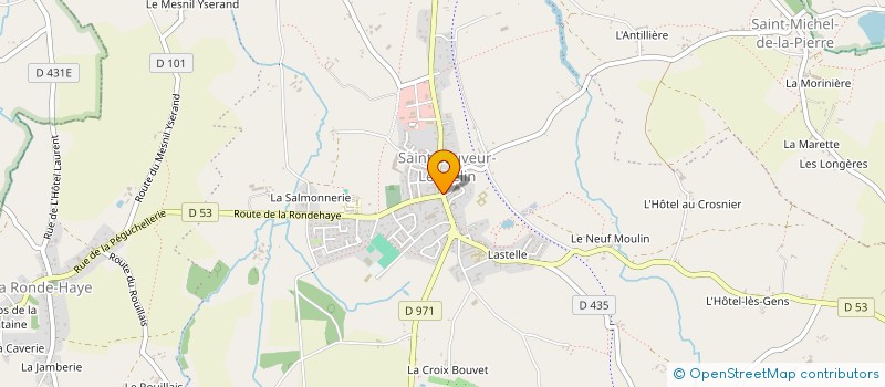 localisation de l'entreprise LE SAINT SAUVEUR  SAINT-SAUVEUR-VILLAGES