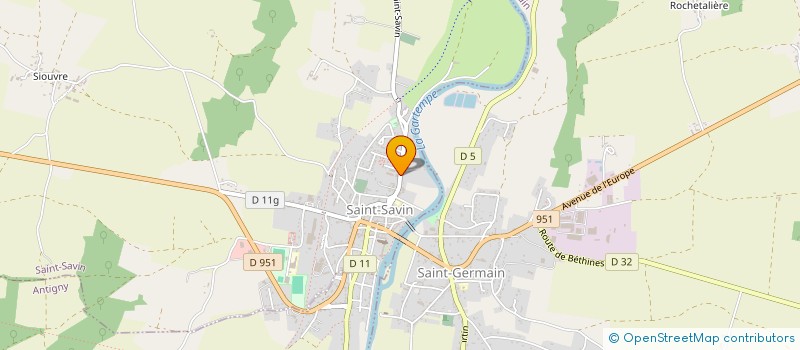 localisation de l'entreprise LE SAINT TROPEZ  SAINT-SAVIN