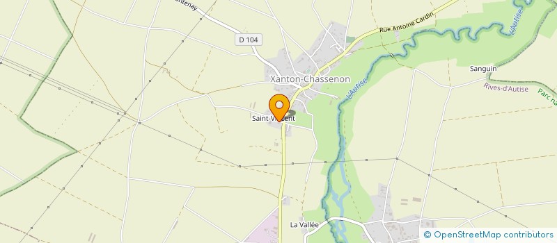 localisation de l'entreprise LE SAINT VINCENT  XANTON-CHASSENON