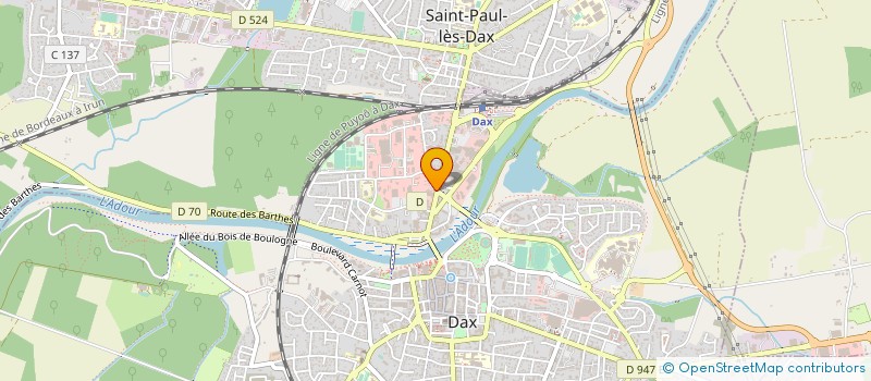 localisation de l'entreprise LE SAINT VINCENT à DAX